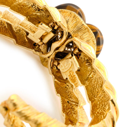 La Triomphe Tiger Eye Cuff Bracelet