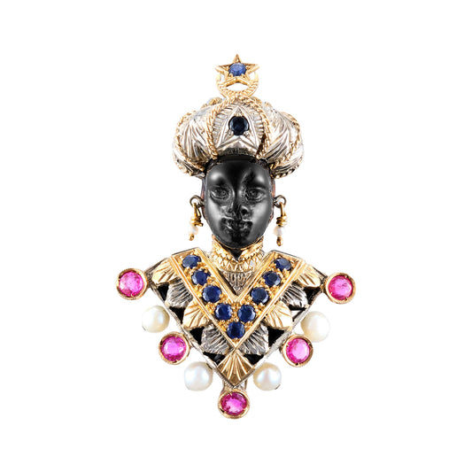 G Nardi Blackmoor “Moretti” Brooch