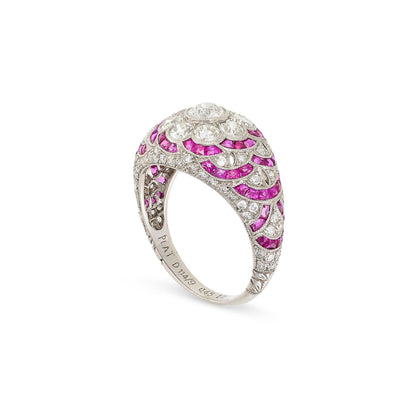 Vintage Ruby & Diamond Ring