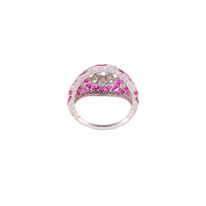 Vintage Ruby & Diamond Ring