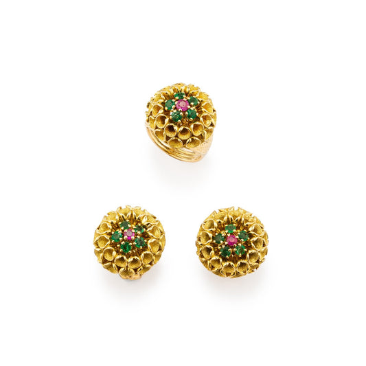 Vintage Flower Demi Parure