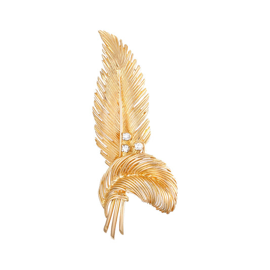 Vintage Feather Brooch