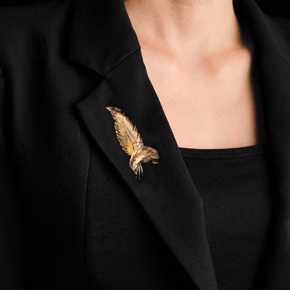 Vintage Feather Brooch
