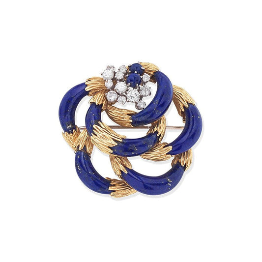 Kutchinsky Lapis Lazuli Brooch