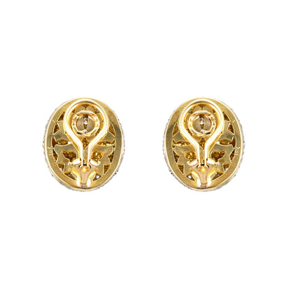 Vintage Pearl and Diamond Earclips