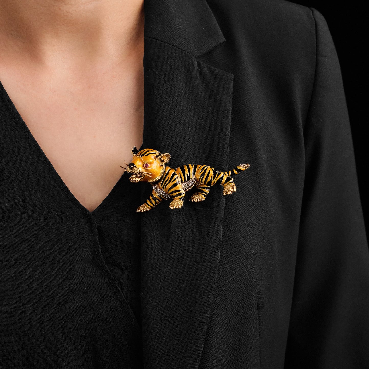 Meister Tiger Brooch