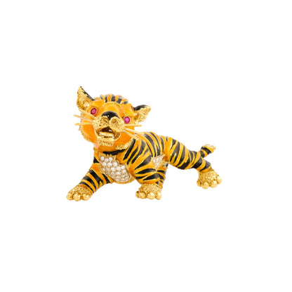 Meister Tiger Brooch