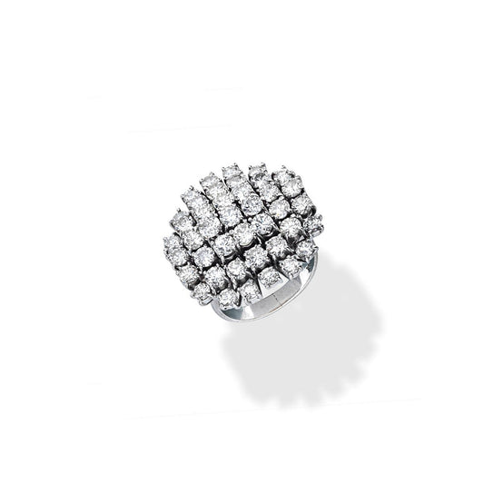 Vintage Diamond Cluster Ring