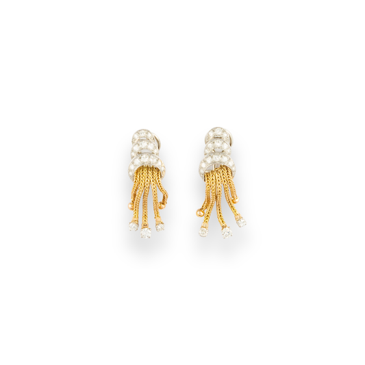 Vintage Drapery Earrings
