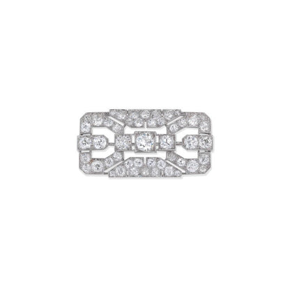 Antique Art Deco Diamond Brooch