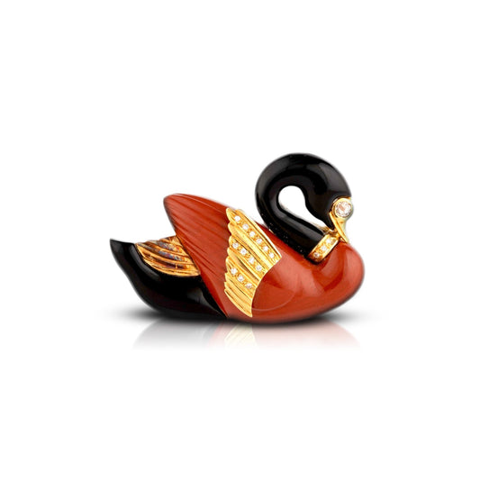 Vintage Swan Brooch
