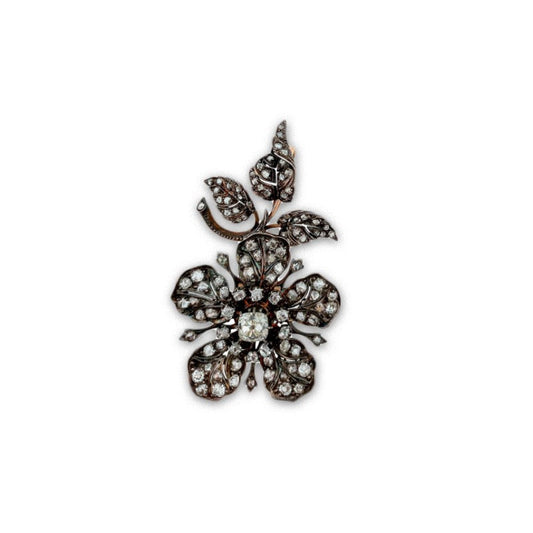 Antique French Flower Pendant