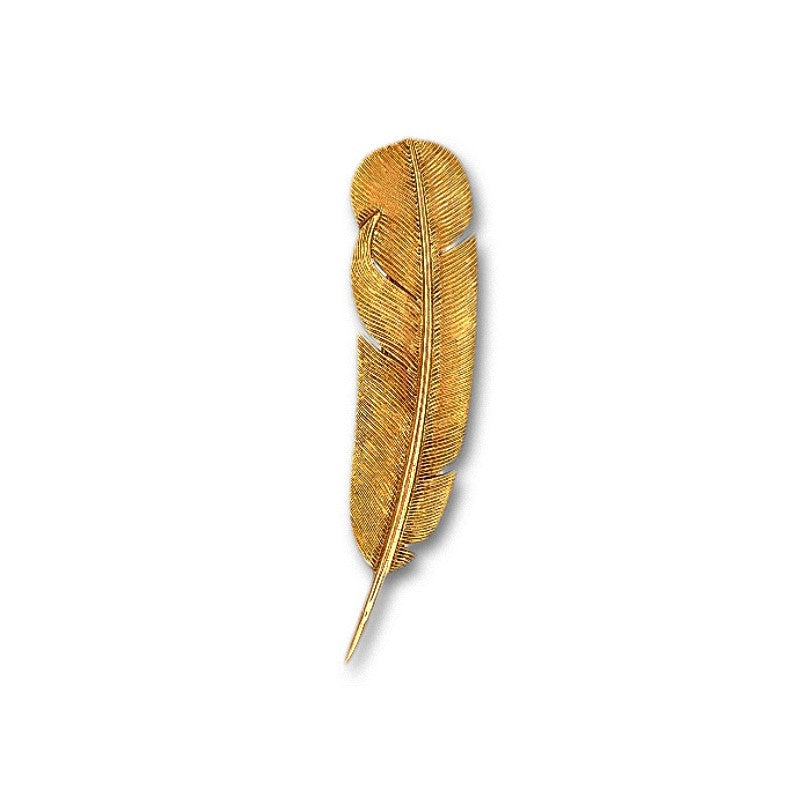 Hermès Vintage Feather Brooch