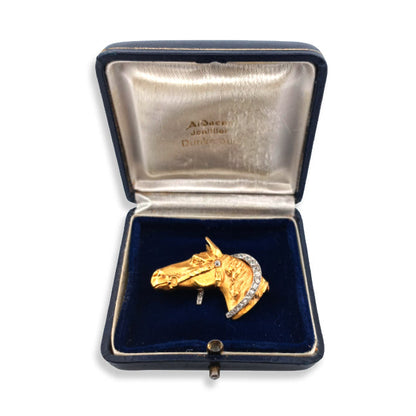 Vintage Horse Head Brooch