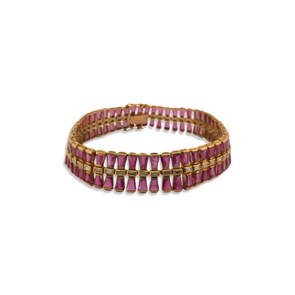 Vintage French Ruby Bracelet