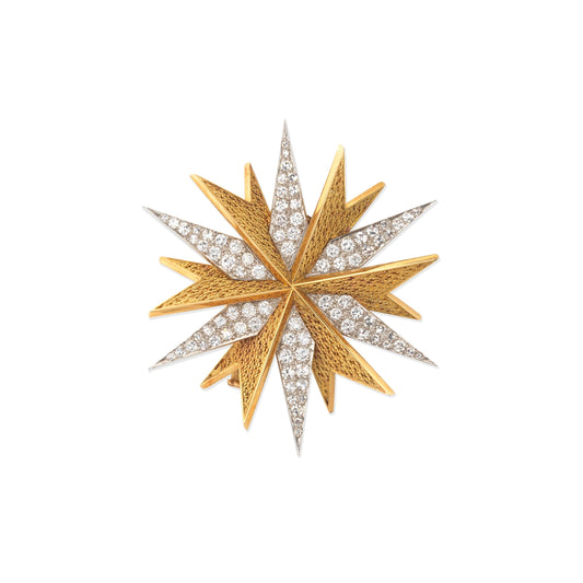 Garrard Diamond Set Star Brooch