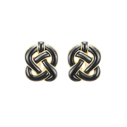 Tiffany & Co. Knot Onyx Earrings