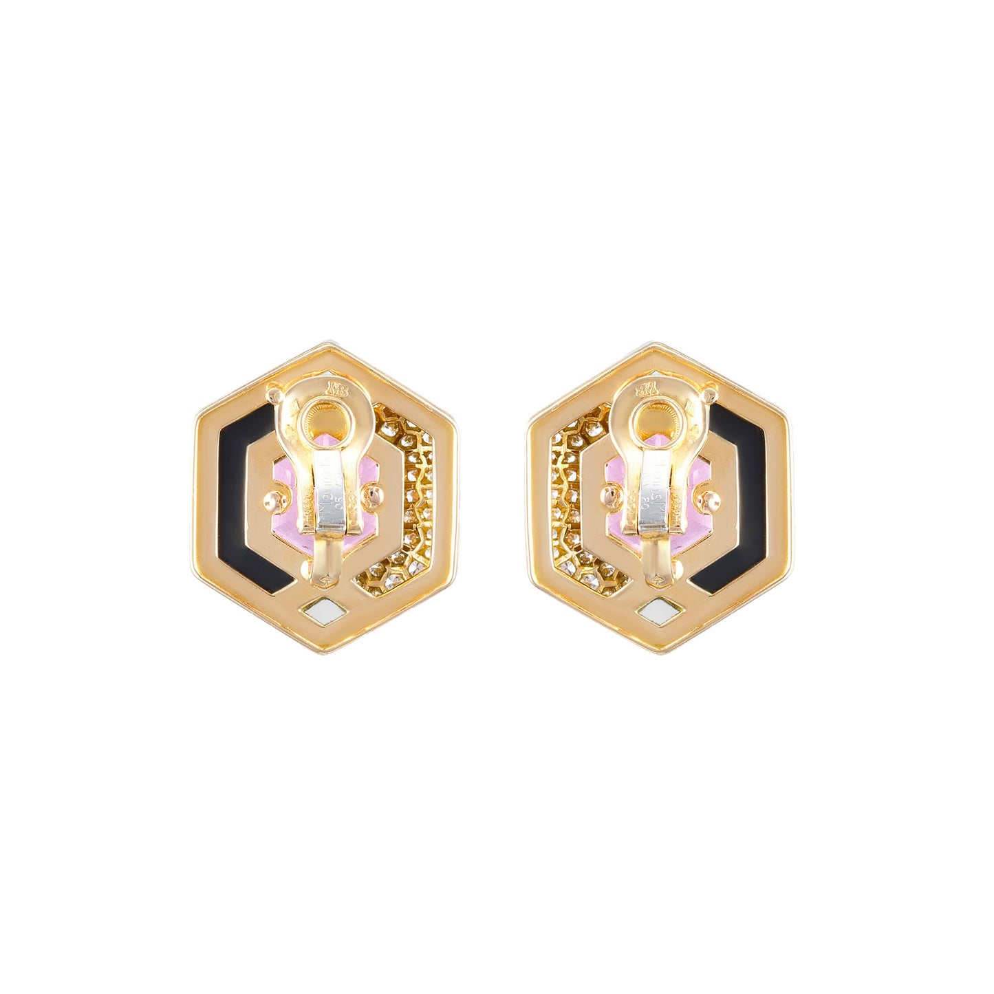 Marina B Pink Tourmaline Earrings