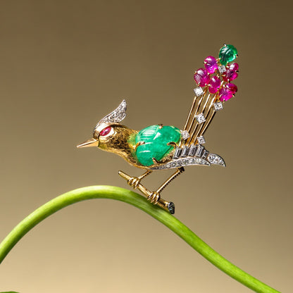 Vintage Bird Brooch