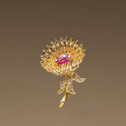 Vintage Flower Brooch