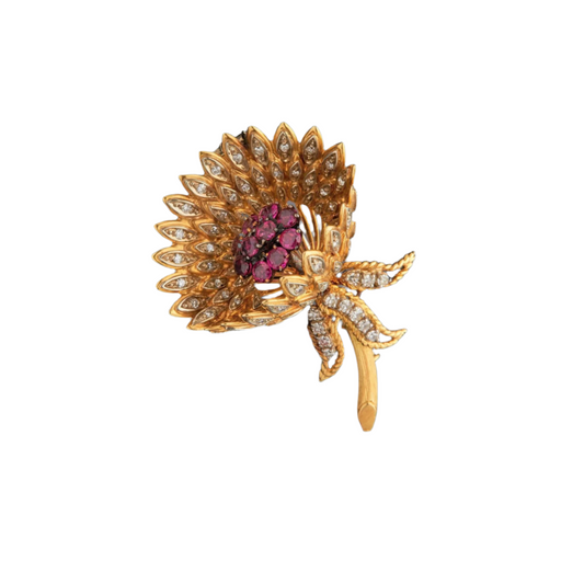 Vintage Flower Brooch