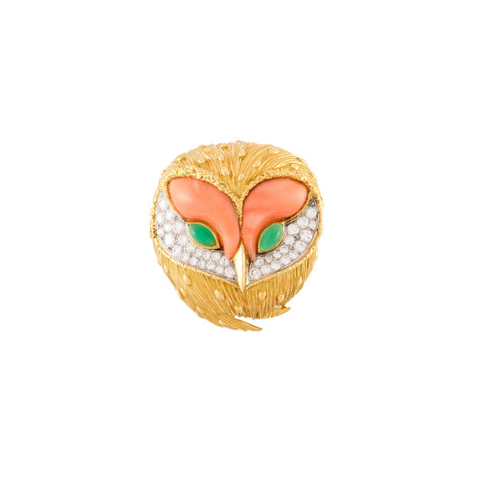 Attributed to Fred Paris - Vintage Owl Brooch