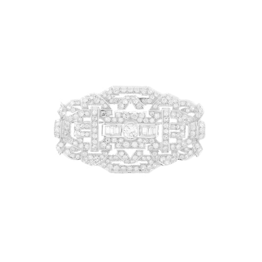 Vintage Platinum Art Deco Brooch
