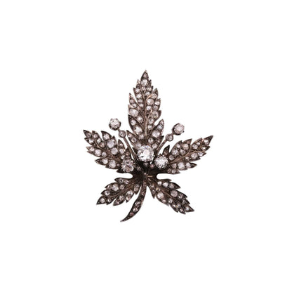 Antique Leaf Brooch