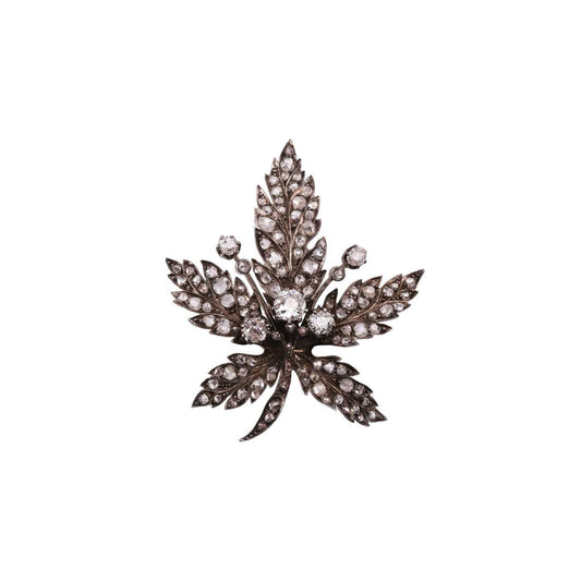 Antique Leaf Brooch