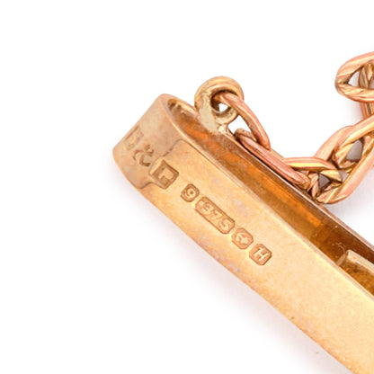 English Cigar Wedge Cutter and Tie Clip Set