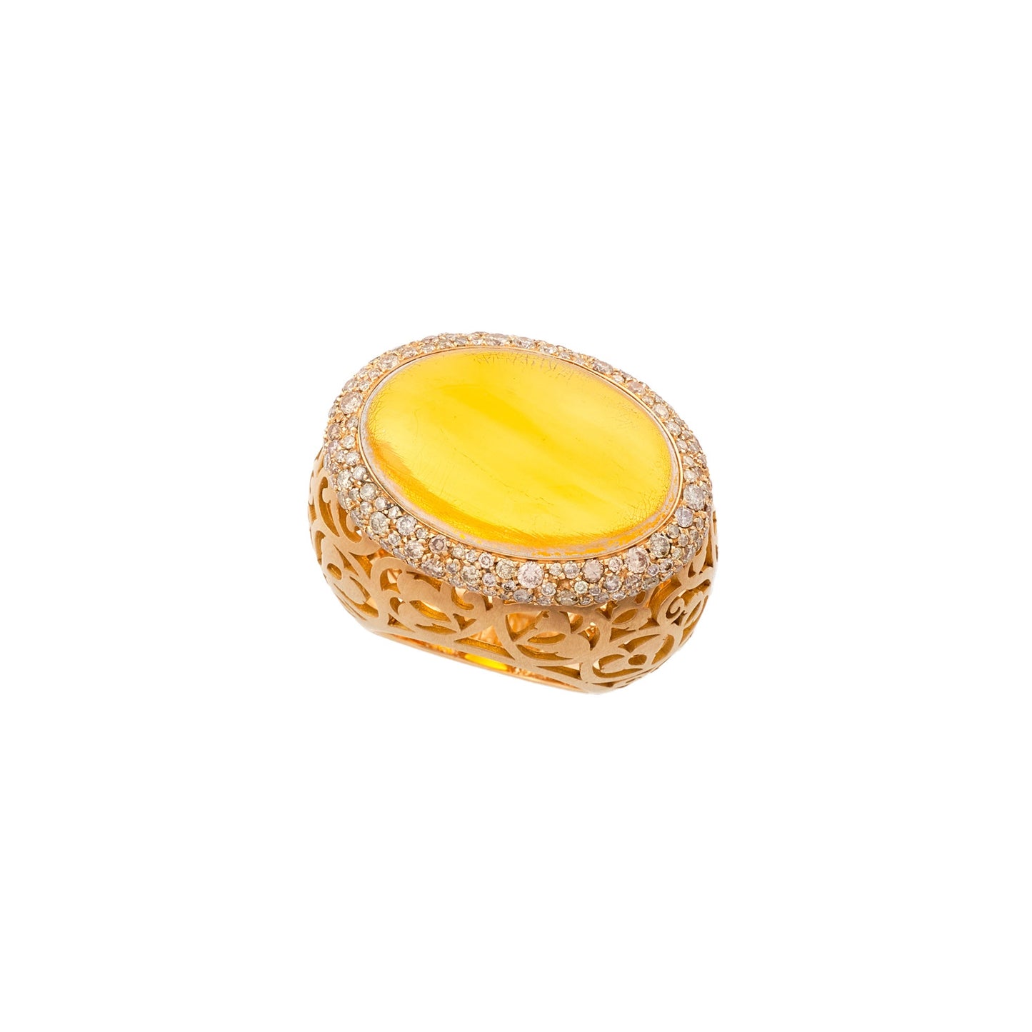 Pomellato Amber Arabesque Dome Ring