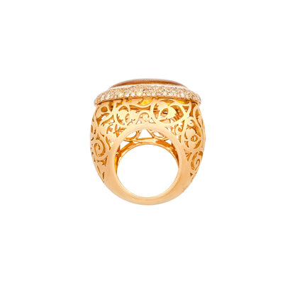 Pomellato Amber Arabesque Dome Ring