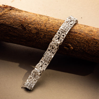 Art Deco Platinum Bracelet