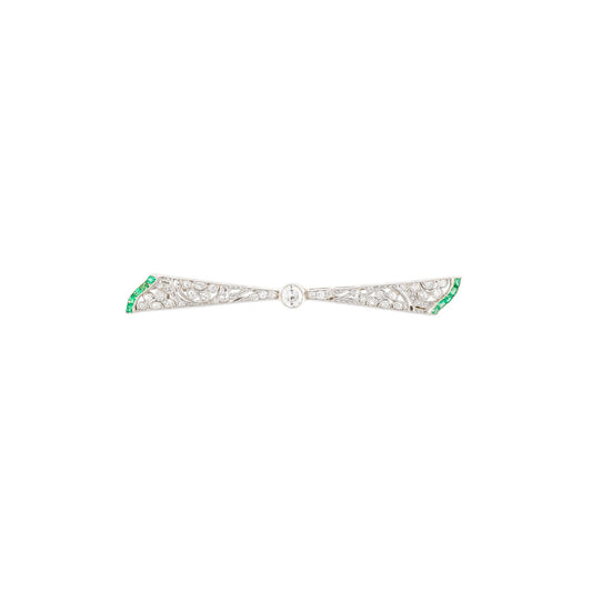 Vintage Bar Bow Brooch