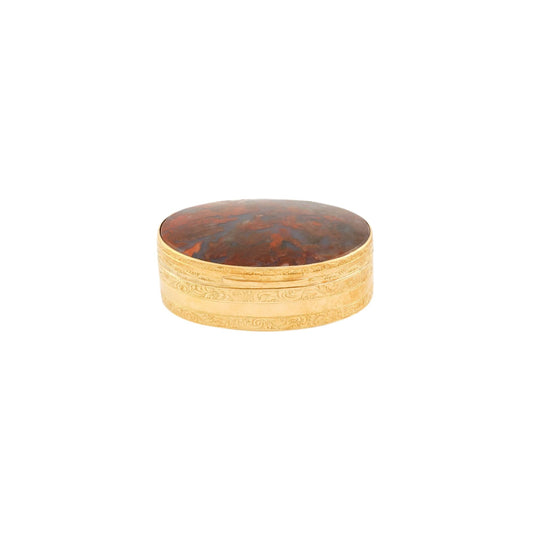 Vintage Agate Pill Box