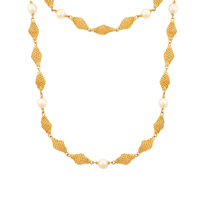 Vintage Filigree Pearl Sautoir
