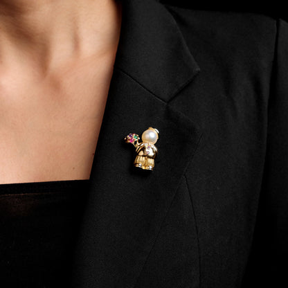 Fred Paris "Amoureux" Brooch