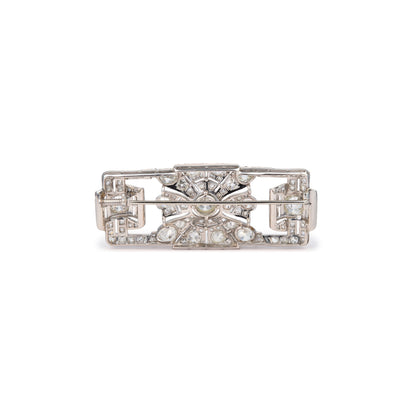 Vintage Art Deco Plaque Brooch
