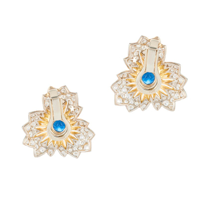 Vintage French Sapphire Earrings