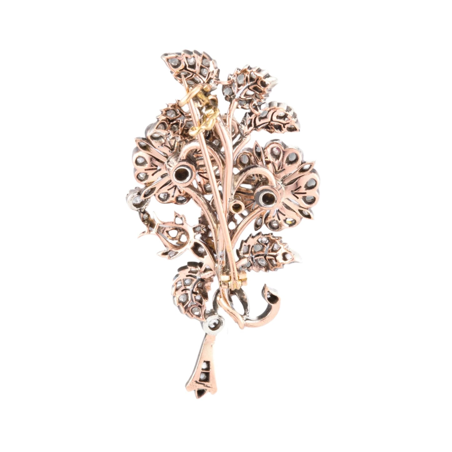 Antique French Flower Brooch