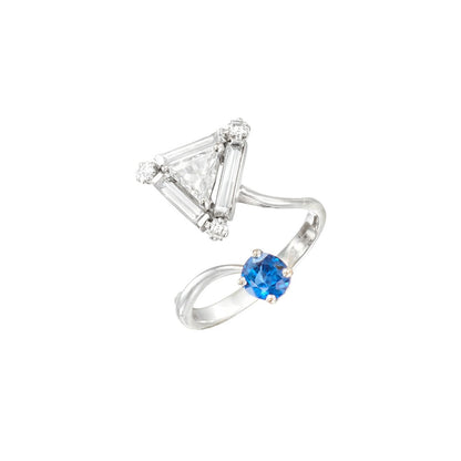 Modernist French Toi & Moi Ring