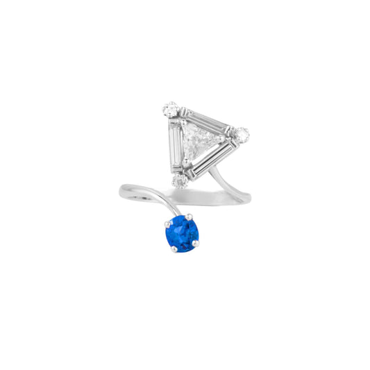 Modernist French Toi & Moi Ring