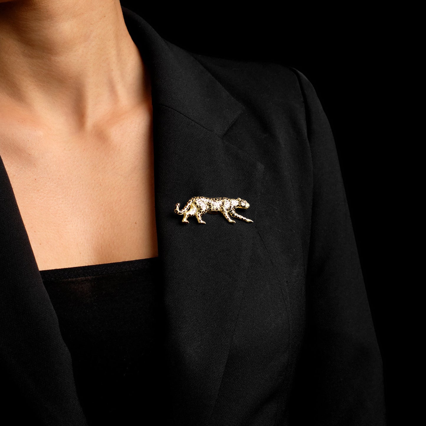 T.O'Donoghue British Leopard Brooch