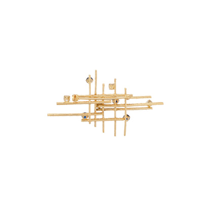 Steven Stone Geometric Brooch