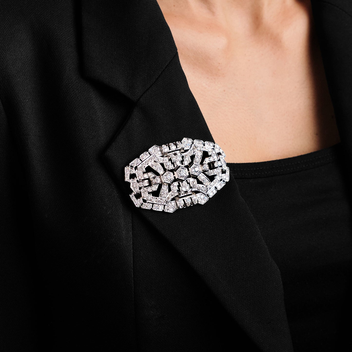 Art Déco Diamond Brooch