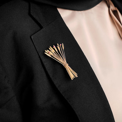 Vintage French Bouquet Brooch