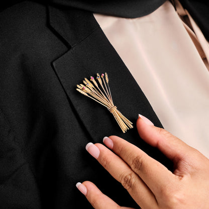 Vintage French Bouquet Brooch