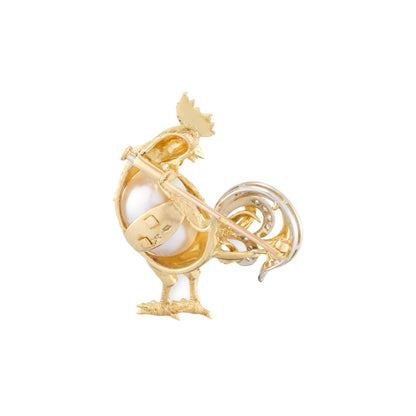 Vintage Rooster Brooch