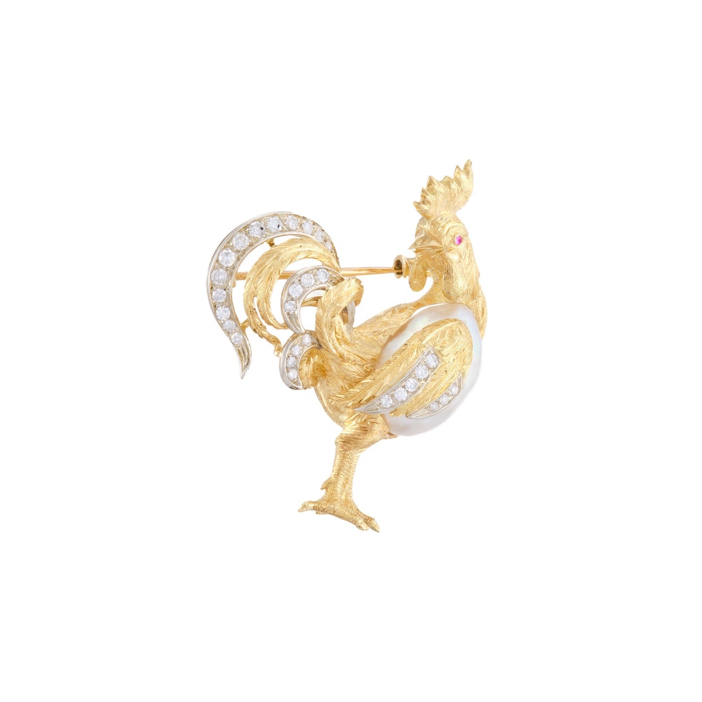Vintage Rooster Brooch