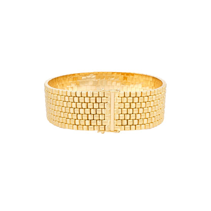 Vintage Gold Textured Bracelet